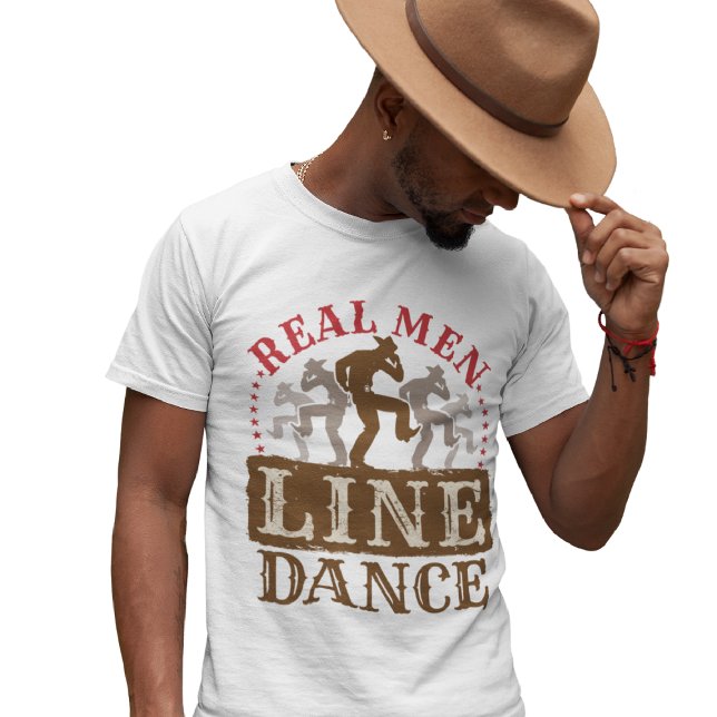T-shirt Vraie Ligne Homme Danse Pays Danser (Créateur téléchargé)