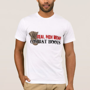 T-shirt Vraies bottes de combat de vêtements pour hommes