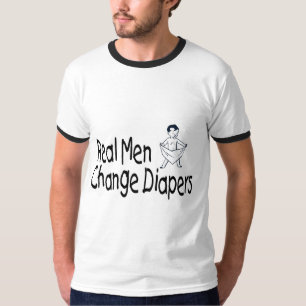 T-shirt Vraies couches-culottes de changement d'hommes