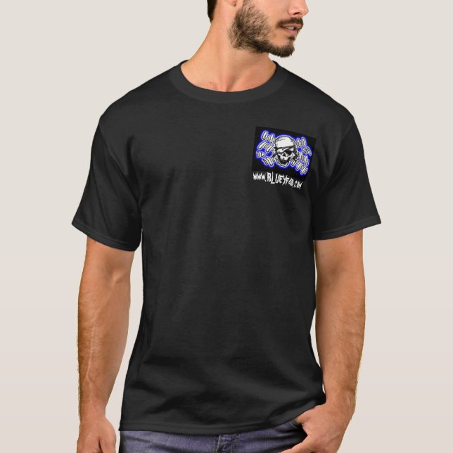 T-shirt VRAIES INSTALLATIONS, www.BLUEYfab.com (Devant)