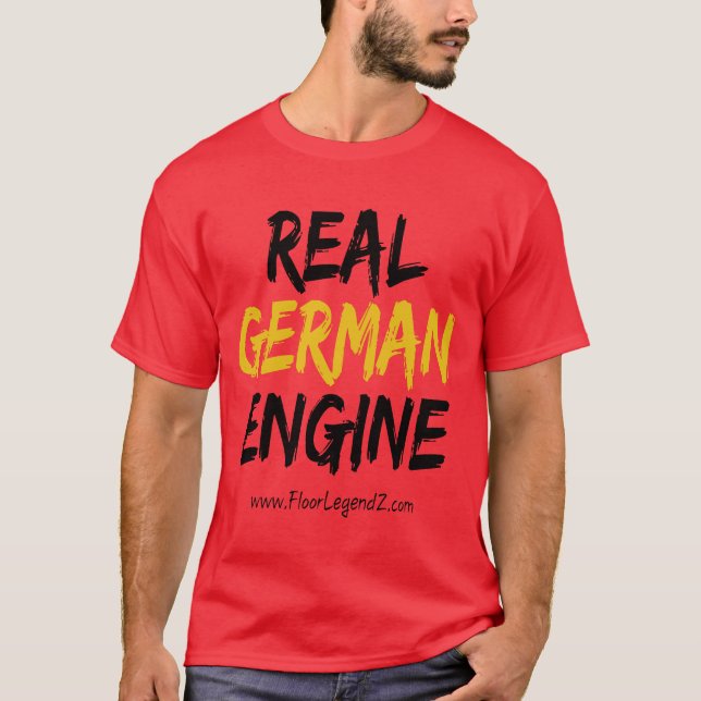 T-shirt Vraiment allemands moteurs - World itinéraire (Devant)
