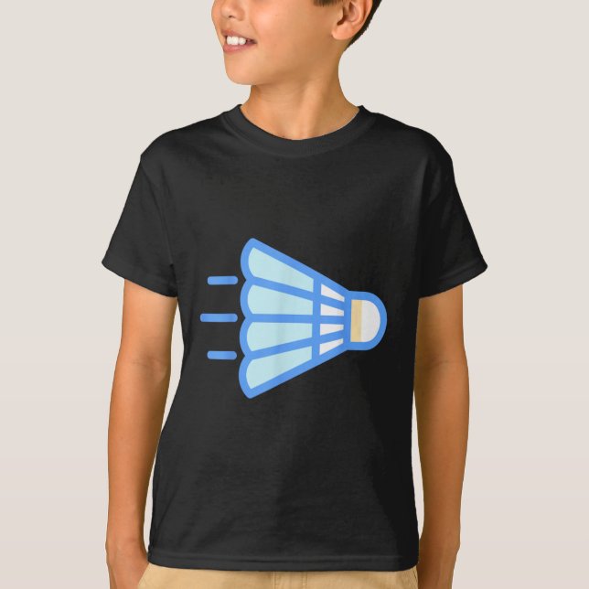 T-shirt Vraiment comme le volant de badminton 4  (Devant)