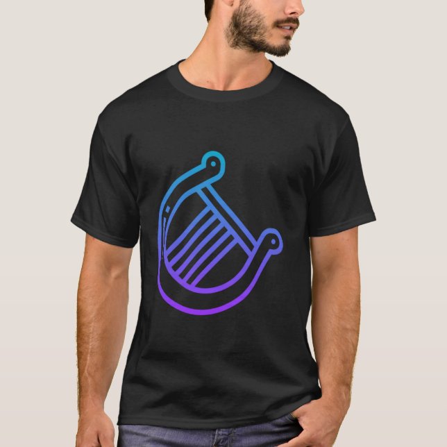 T-shirt Vraiment comme Lyre instrument à cordes (Devant)
