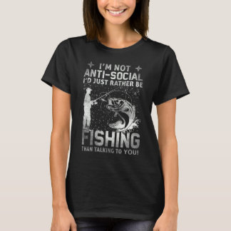 T-shirt Vraiment ! Je ne suis pas anti-social je préfère ê