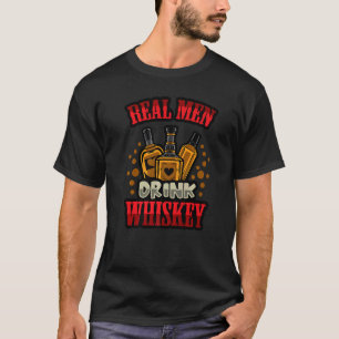 T-shirt Vraiment les hommes boivent Whiskey Papa Shot père