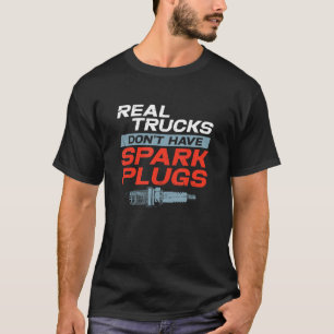 T-shirt Vrais camions n'ont pas de bougies Monster Truck