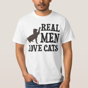 T-shirt Vrais chats d'amour d'hommes