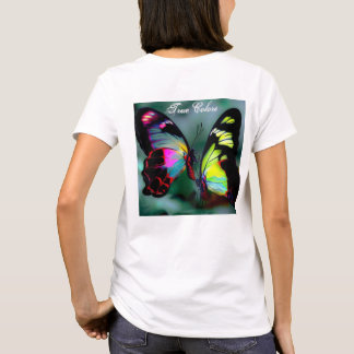 T-shirt Vrais couleurs, Tee Papillons