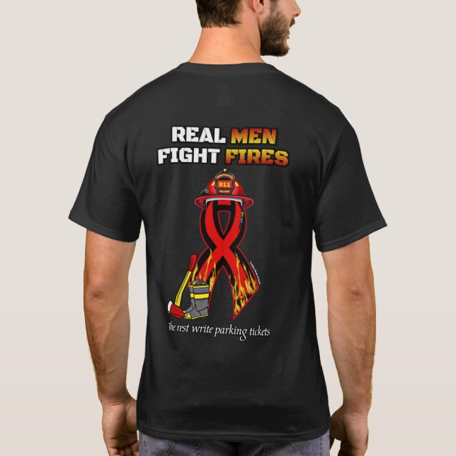 T-SHIRT VRAIS HOMMES COMBATTANTS (Dos)