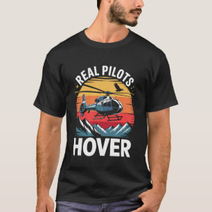 T-shirt Vrais pilotes hélicoptère aviation montagne survol