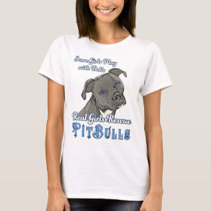 T-shirt Vrais pitbulls de délivrance de filles