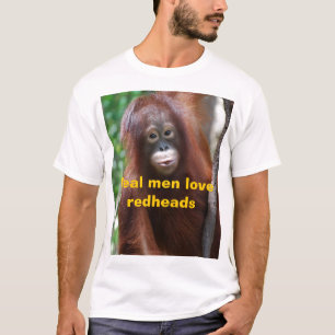T-shirt Vrais roux d'amour d'hommes