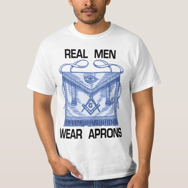 T-shirt Vrais tabliers de vêtements pour hommes ! (Devant)