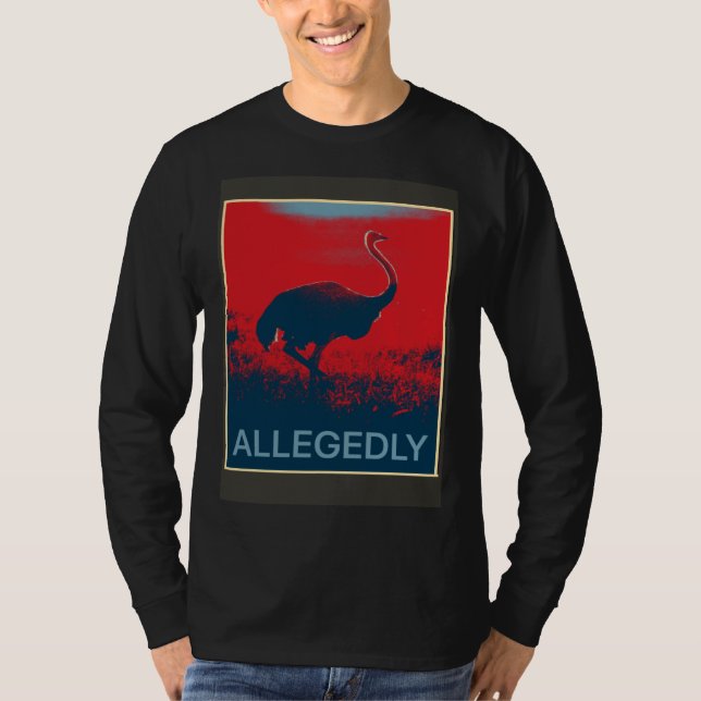 T-shirt Vraisemblablement Autruche Oiseau non volant (Devant)