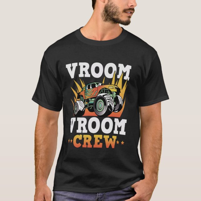 T-shirt Vroom Vroom Crew Monstertruck Anniversaire (Devant)