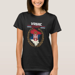 T-shirt Vrsac Serbie Voyage Drapeau Serbe Carte Srbija
