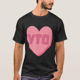 T-shirt Vto Heart Valentines Day Candy Swagazon Associé