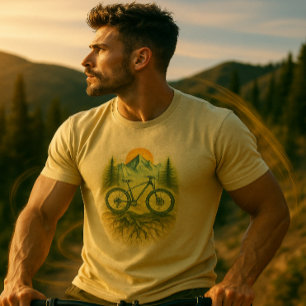 T-shirt VTT Art pour les amoureux de la nature et les rand