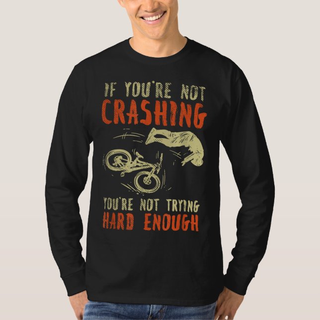 T-shirt VTT Crashing Vélo d'équitation Bicylce Cyclin (Devant)