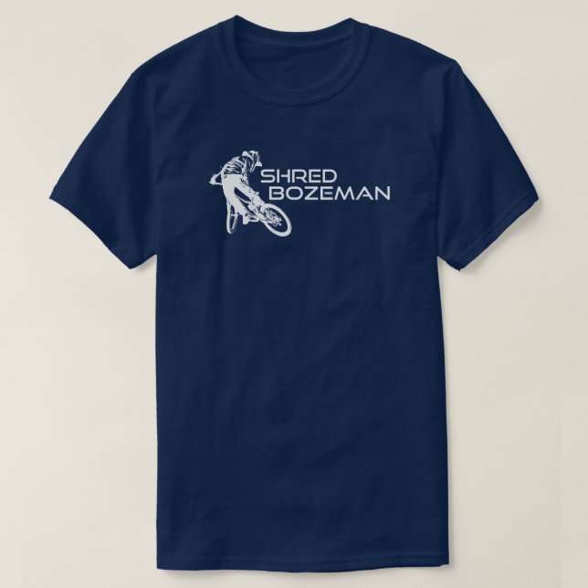 T-shirt VTT déchiqueté Bozeman Montana (Design devant)