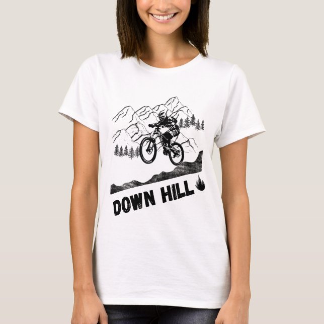 T-shirt VTT Descente (Devant)