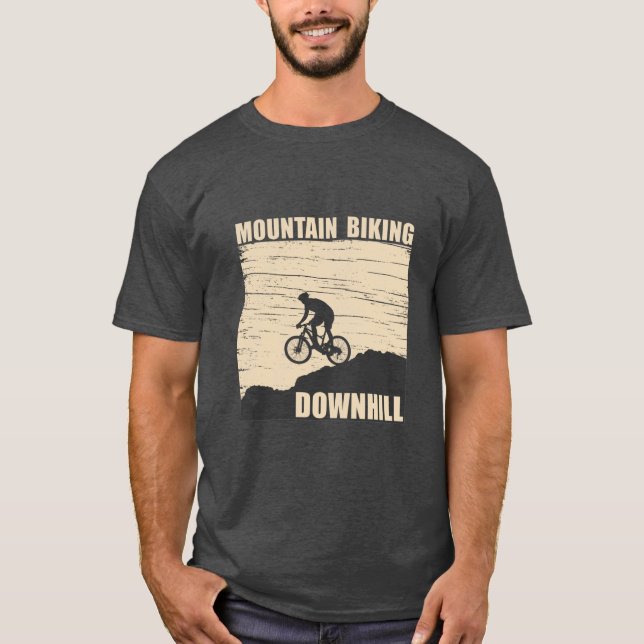T-shirt VTT Downhill Vélos de Montagne (Devant)