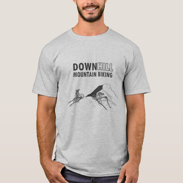 T-shirt VTT en descente  (Devant)