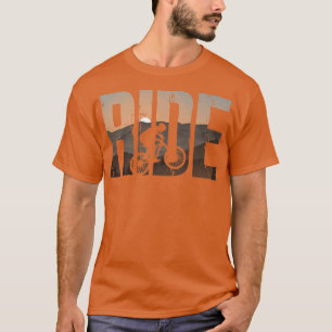 T-shirt VTT Enduro VTT Vélo Montagne Aller-retour Vintage