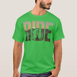 T-shirt VTT Enduro VTT Vélo Montagne Aller-retour Vintage
