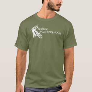 T-shirt VTT Jackson Hole Wyoming déchiquetage