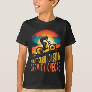 T-shirt VTT Je ne tombe pas Je fais des vérifications aléa