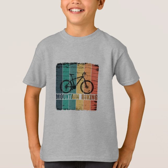 T-shirt VTT montagne vintage (Devant)