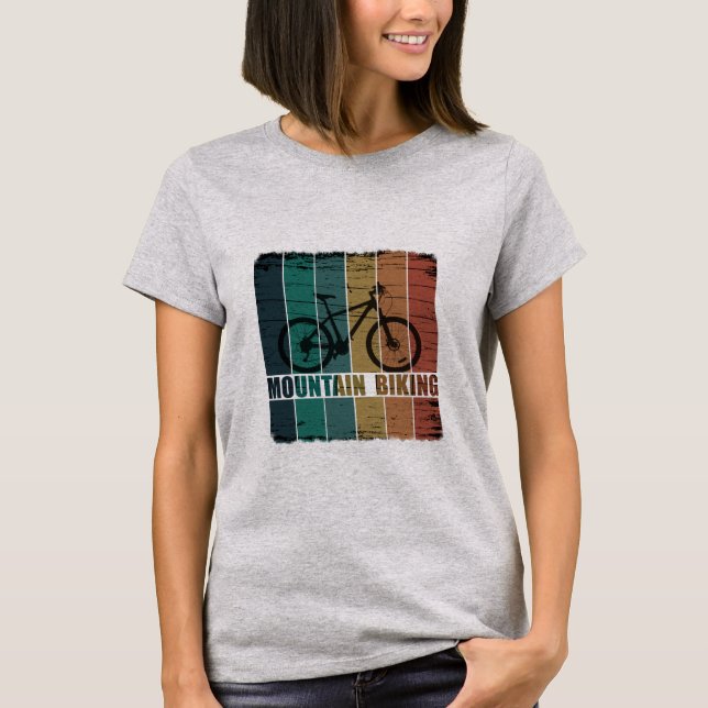 T-shirt VTT montagne vintage (Devant)