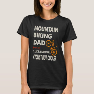 T-shirt VTT Papa Biker Cycliste Mais Cool Père