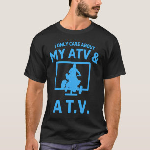 T-shirt VTT Quad Bike Off Road Télévision TV Watcher Mens