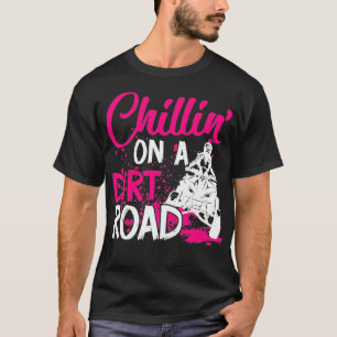 T-shirt VTT Quatre Roues Chillin' Sur Un Passage À Remous 