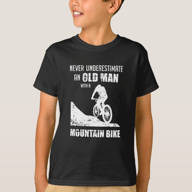 T-shirt VTT Vélo Sous-estimer Cadeau (Devant)