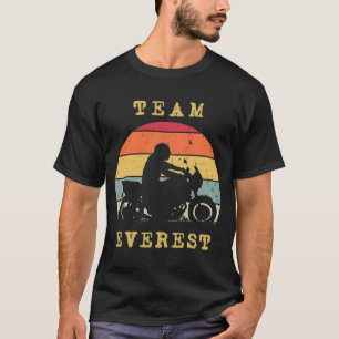 T-shirt VTT Vintage Retro Sunset Everest Motorcycle Biker