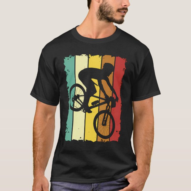 T-shirt VTT vintage Vélo Retro (Devant)