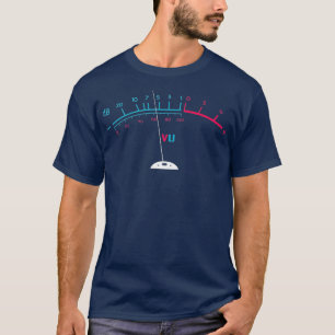 T-shirt VU Meter Techno db Bass Music DJ edm Party