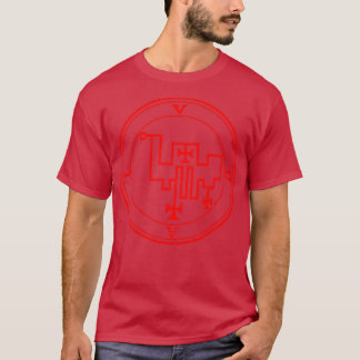 T-shirt Vual Sigil donne l'amour des femmes rouge