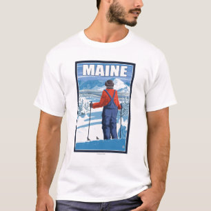 T-shirt Vue admirative de MaineSkier