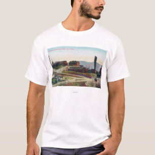 T-shirt Vue aérienne d'anaconda et de mines de Neversweat