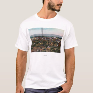 T-shirt Vue aérienne de CityFairbanks, AK