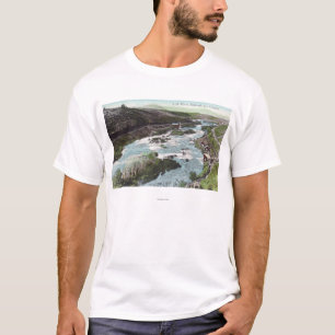 T-shirt Vue aérienne de comté de RiverKlamath de lien, O