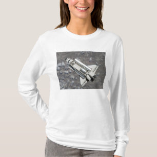 T-shirt Vue aérienne de découverte de navette spatiale