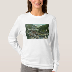 T-shirt Vue aérienne de la ville et du MountainsBurke,