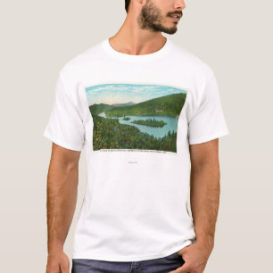 T-shirt Vue aérienne de lac