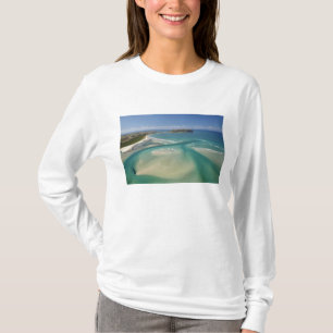 T-shirt Vue aérienne de l'estuaire, de Sawyer Bay, de Sta