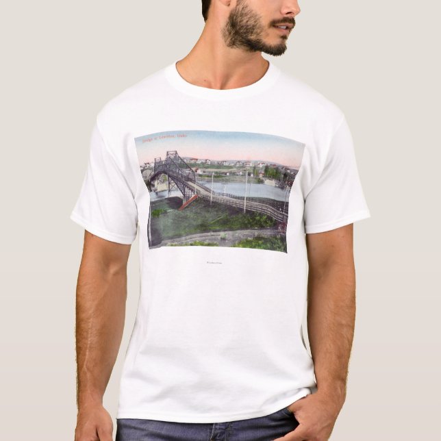 T-shirt Vue aérienne de Lewiston BridgeLewiston, (Devant)